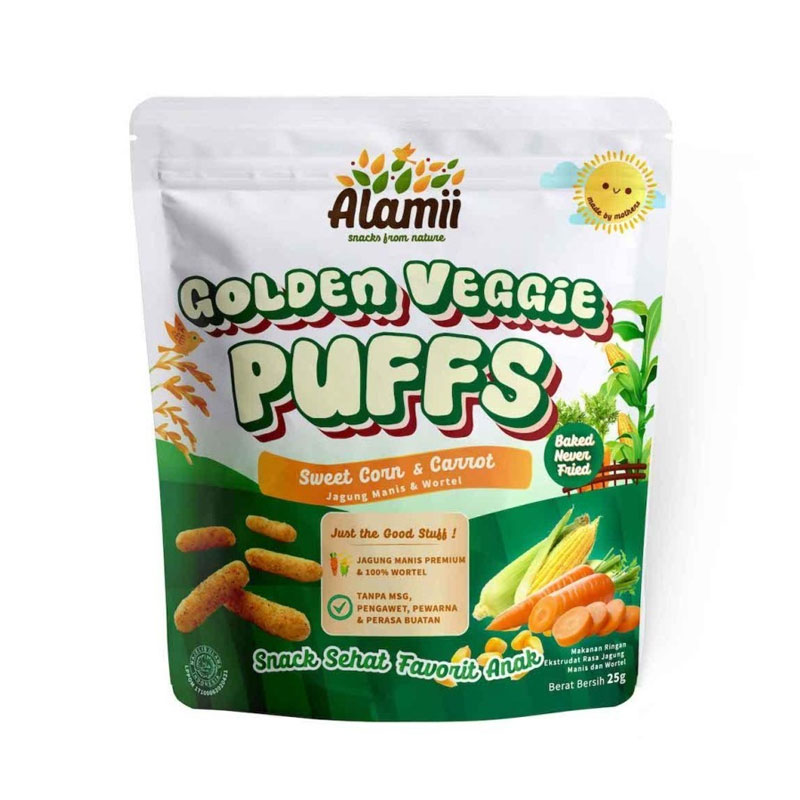 ALAMII GOLDEN VEGGIE PUFFS 25 GR RAJASUSU